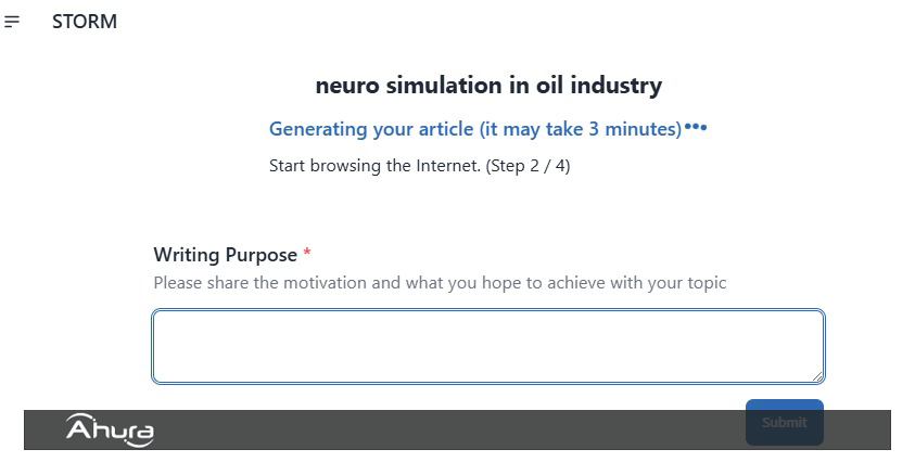 نحوه کار در  Storm AI